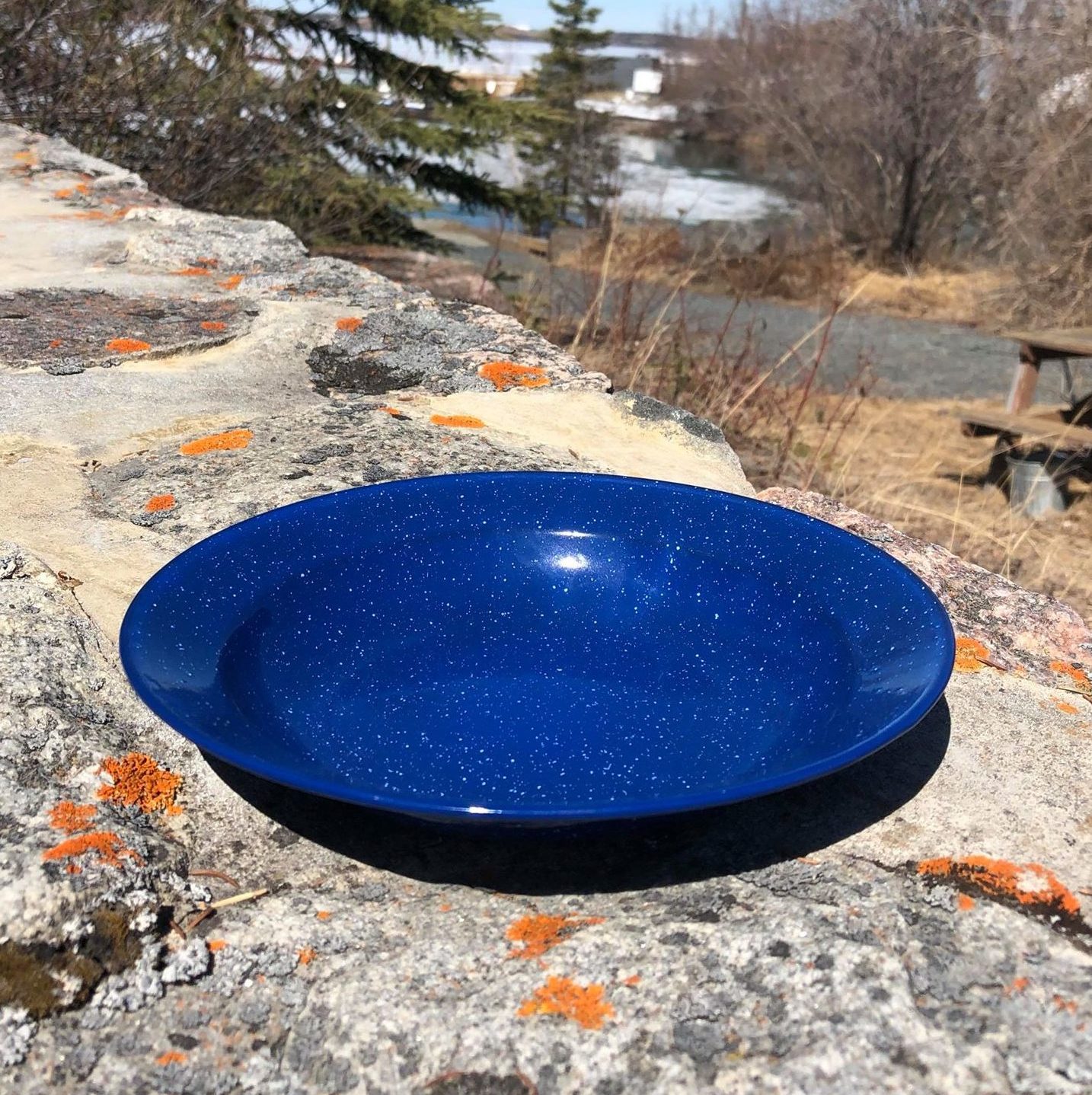 World Famous Enamel Soup Plate Weaver & Devore Trading Ltd