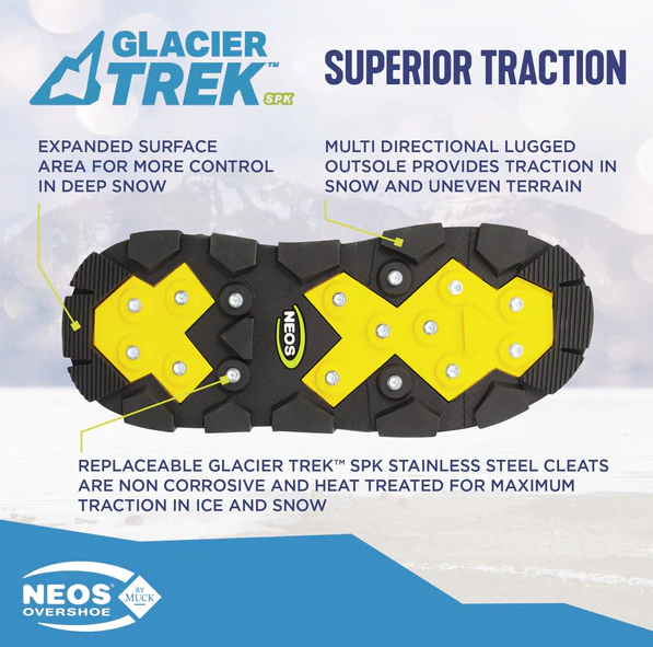 NEOS Navigator 5 Overshoe w/ Glacier Trek Cleats - Weaver and Devore ...