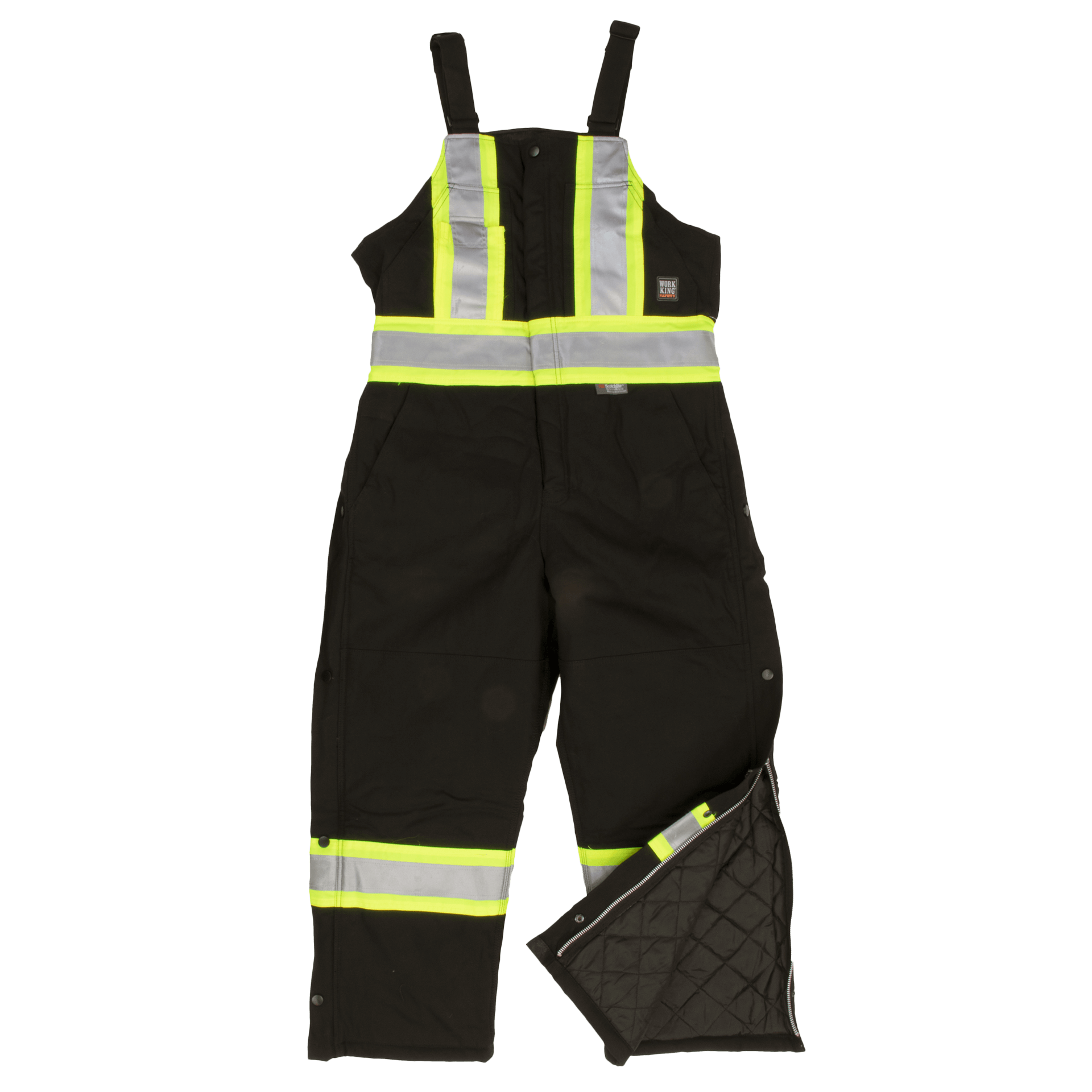 Work King Lined Safety Bib Overall Weaver and Devore Trading Ltd