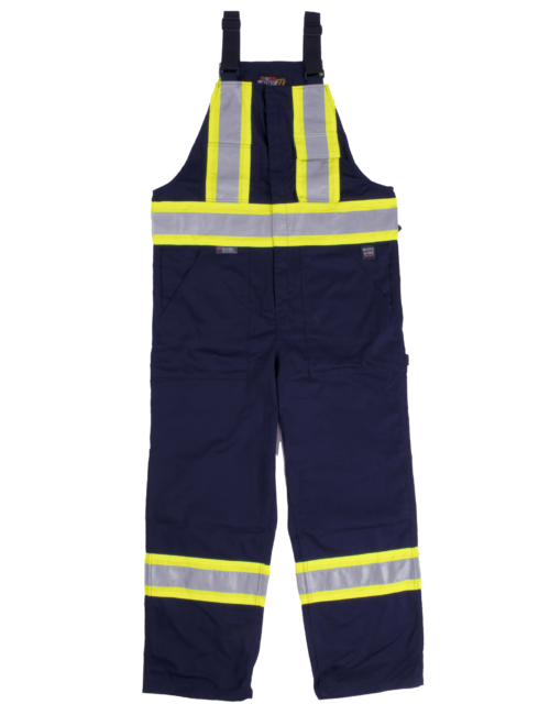 S769 Work King Unlined Safety Bib Navy (1)
