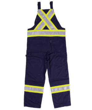 S769 Work King Unlined Safety Bib Navy (2)