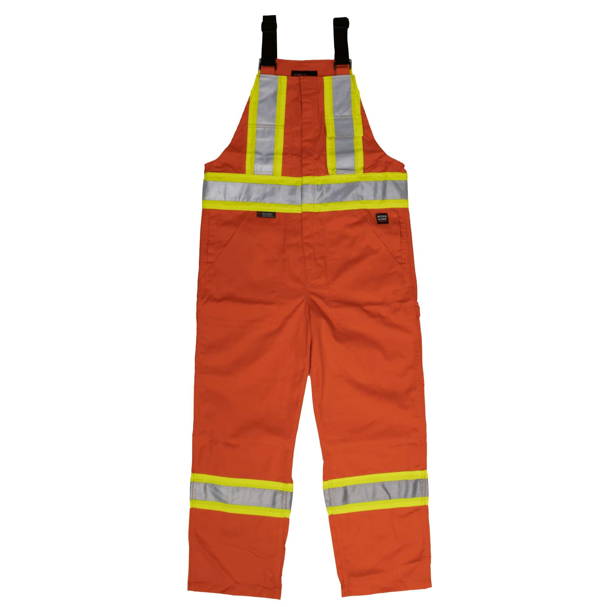 Work King Unlined Safety Bib Overall Weaver & Devore Trading Ltd