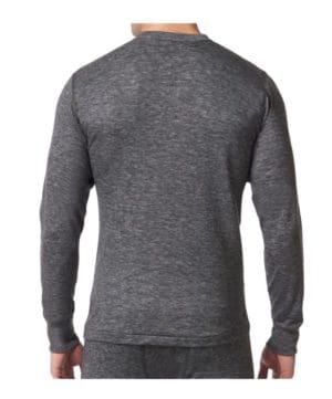 8813 Stanfields Two Layer Wool Shirt Charcoal-2