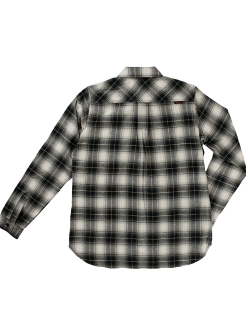 WS101 Tough Duck Women's Flannel Shirt - Grey (2)