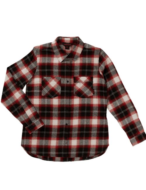 WS101 Tough Duck Women's Flannel Shirt - Red (1)
