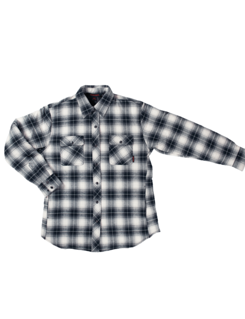 WS111 Tough Duck Women's Quilt Lined Flannel Shirt - Grey (1) WS111 Tough Duck Women's Quilt Lined Flannel Shirt - Grey (1)