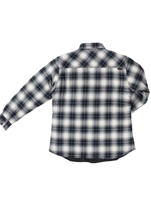 WS111 Tough Duck Women's Quilt Lined Flannel Shirt - Grey (2)