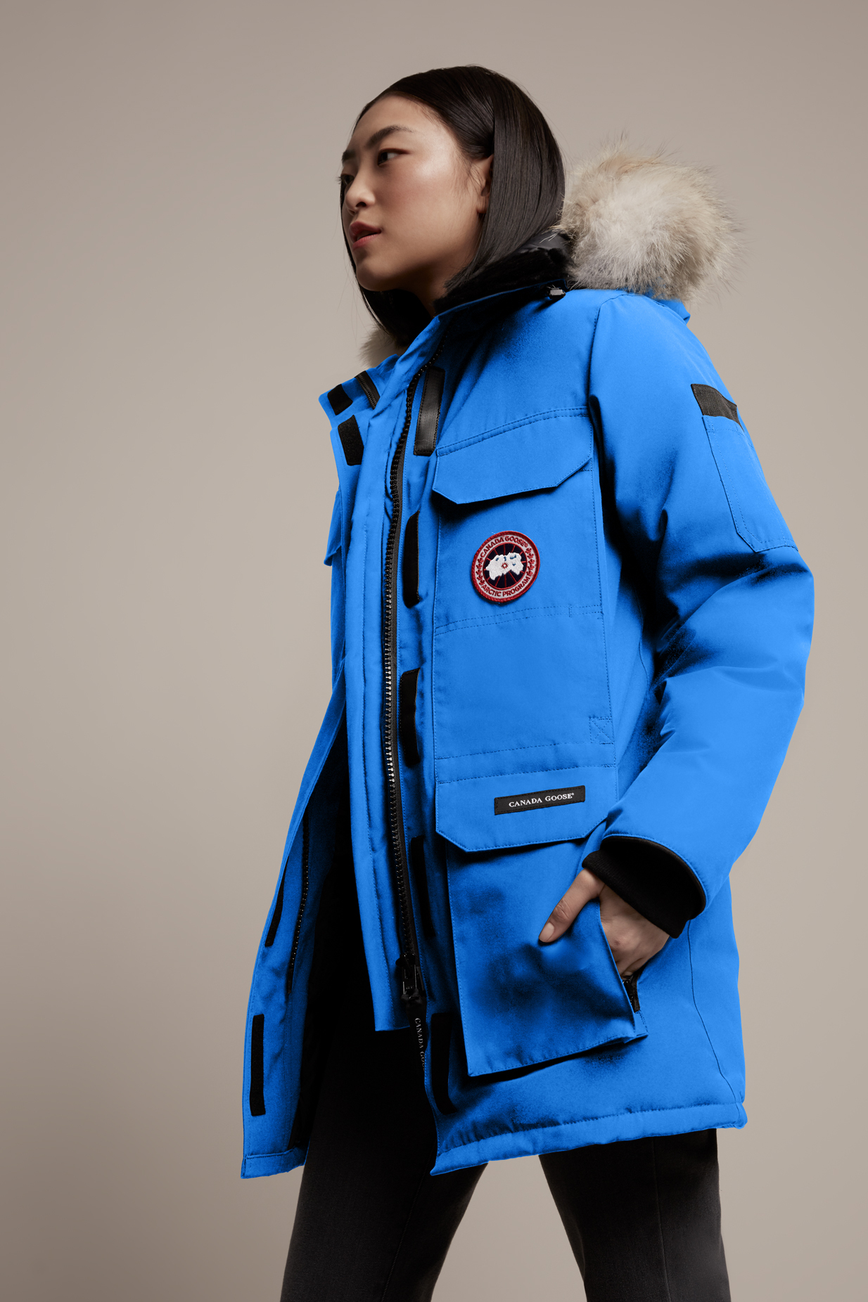 Canada goose expedition on sale parka royal blue