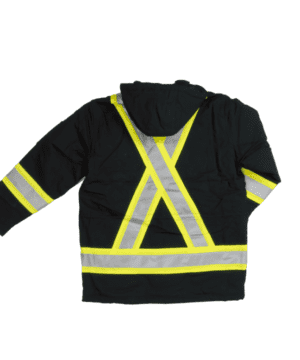 S157 Canvas Safety Parka, Black (2)