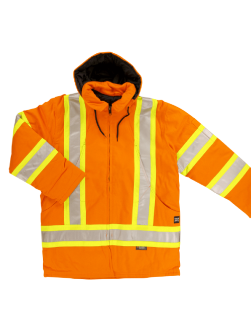 S157 Canvas Safety Parka, Orange (1) S157 Canvas Safety Parka, Orange (1)