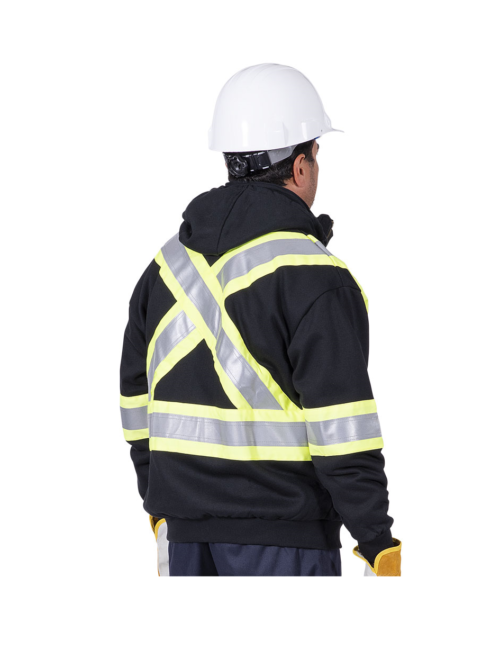 337SF Pioneer Heavyweight FR Safety Hoody - Black (3) 337SF Pioneer Heavyweight FR Safety Hoody - Black (3)