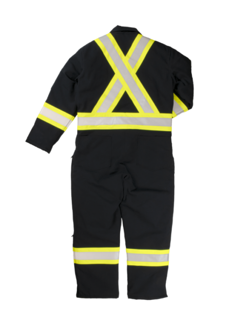S787 Tough Duck Insulated Safety Coverall - Black (2) S787 Tough Duck Insulated Safety Coverall - Black (2)
