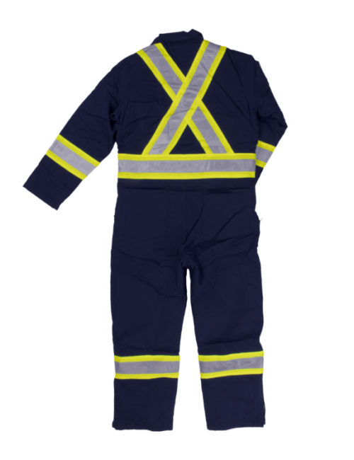 S787 Tough Duck Insulated Safety Coverall - Navy (2) S787 Tough Duck Insulated Safety Coverall - Navy (2)