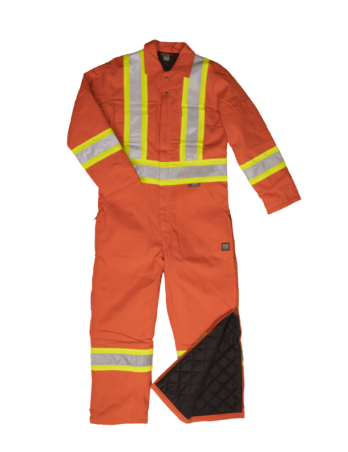 S787 Tough Duck Insulated Safety Coverall - Orange (1)