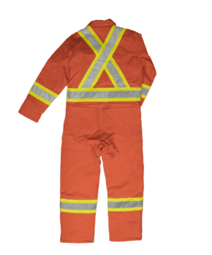 S787 Tough Duck Insulated Safety Coverall – Orange (2)