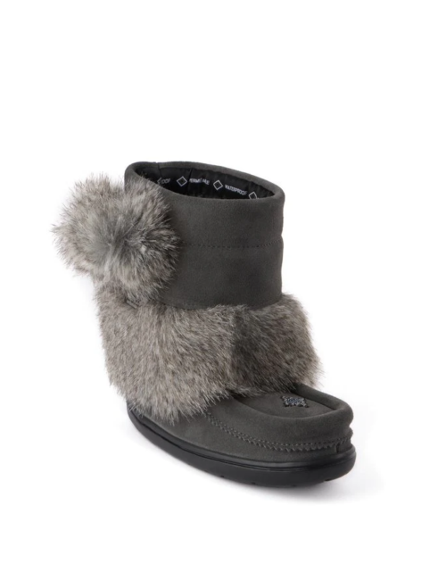 56190 Manitobah Kids Faux Fur Snowy Owl Mukluk Child - Charcoal (1) 56190 Manitobah Kids Faux Fur Snowy Owl Mukluk Child - Charcoal (1)