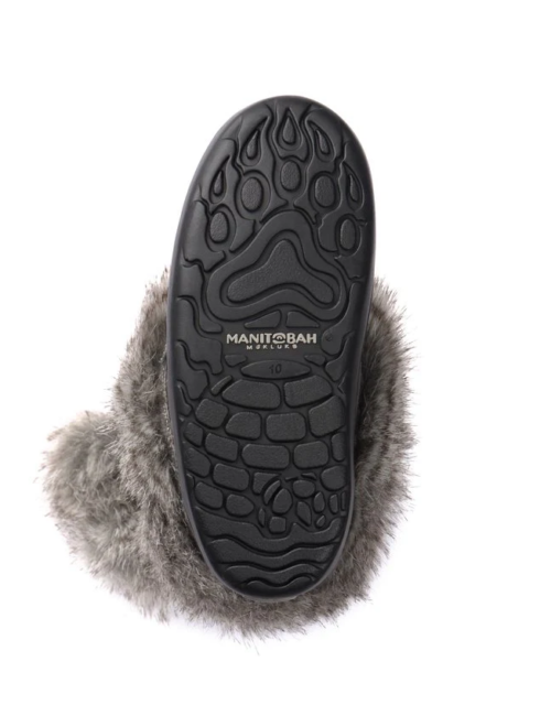 56190 Manitobah Kids Faux Fur Snowy Owl Mukluk Child - Charcoal (2) 56190 Manitobah Kids Faux Fur Snowy Owl Mukluk Child - Charcoal (2)
